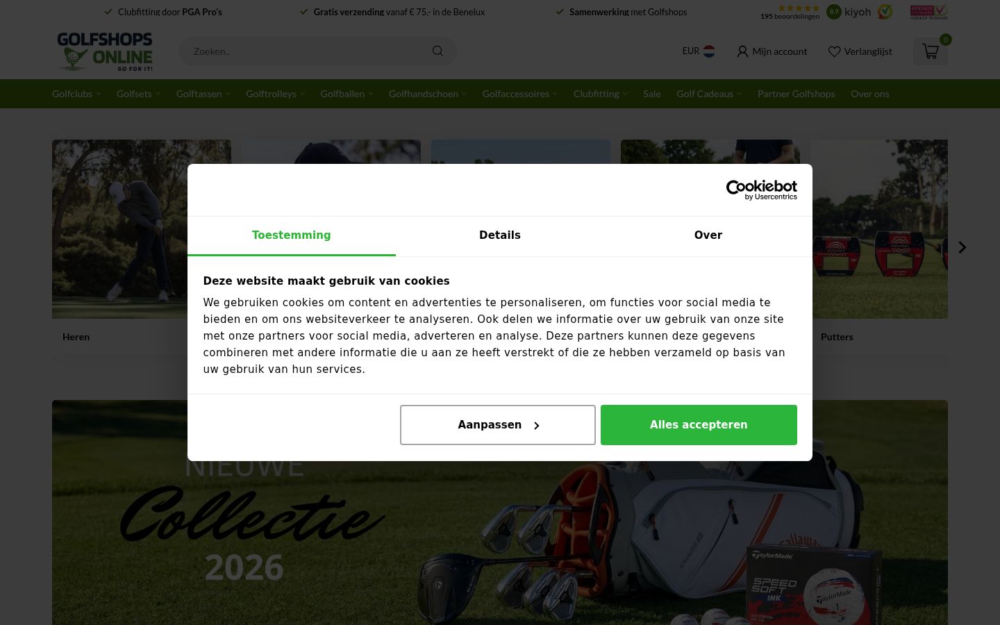 Kuvakaappaus suostumusbannerista, joka näytettiin ennen mitään vuorovaikutusta