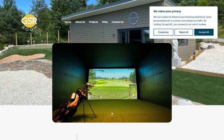 Screenshot of golfsimroom.co.uk