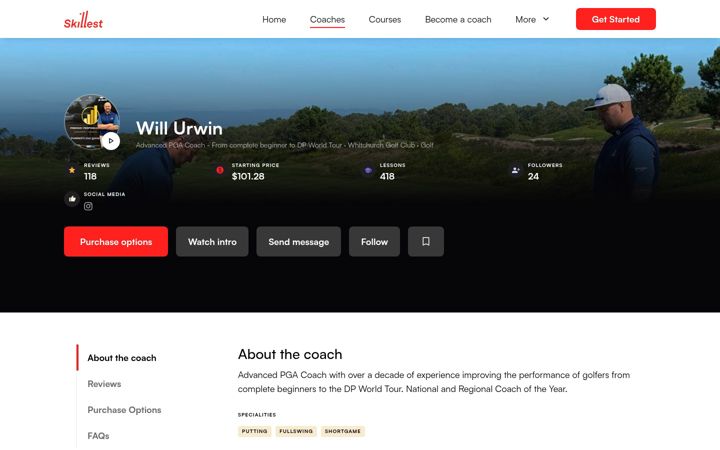 Screenshot of golfsouthwales.com