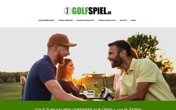 Екранна снимка на golfspiel.de