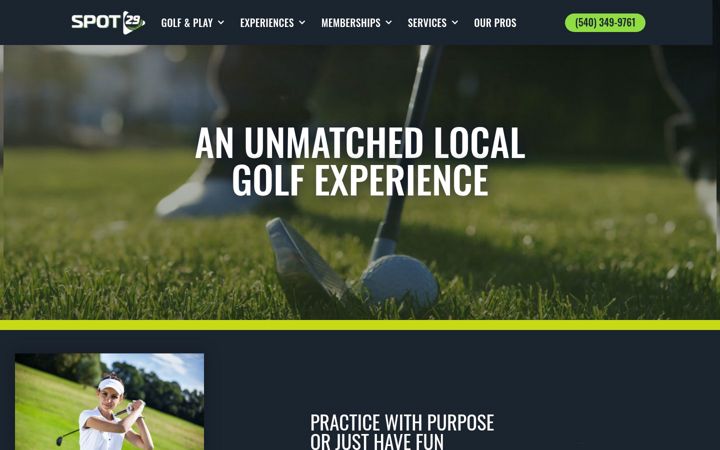 Screenshot of golfspot29.com