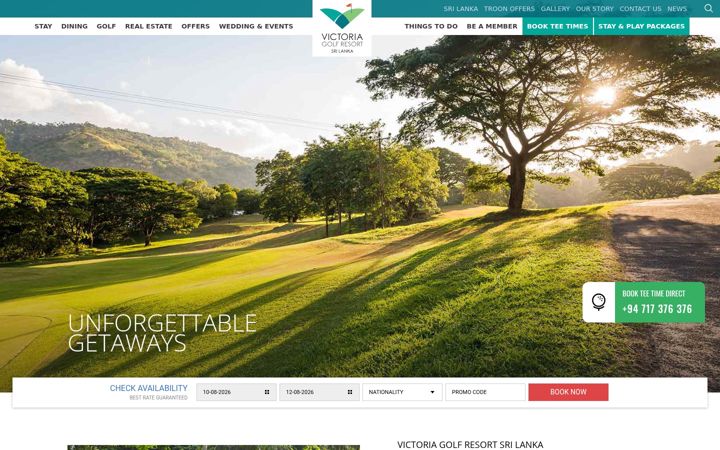 Screenshot of golfsrilanka.com