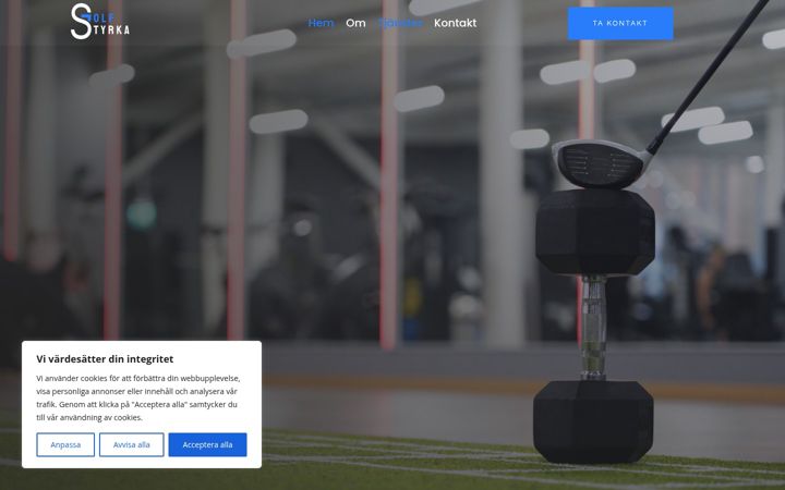 Screenshot of golfstyrka.se