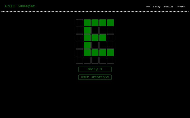 Screenshot of golfsweeper.com