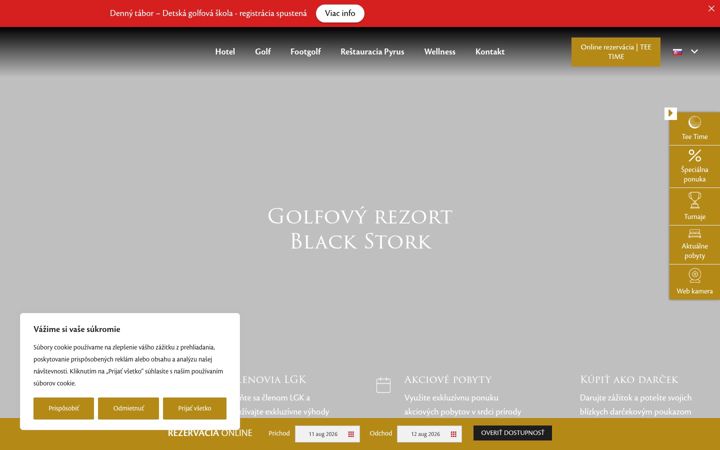 Screenshot of golftatry.sk