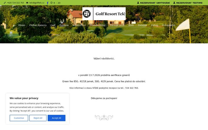 Screenshot of golftelc.cz