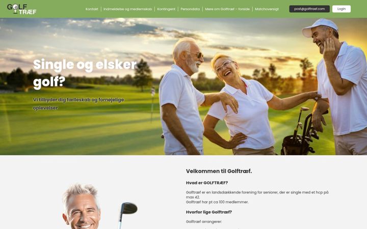 Screenshot of golftraef.dk