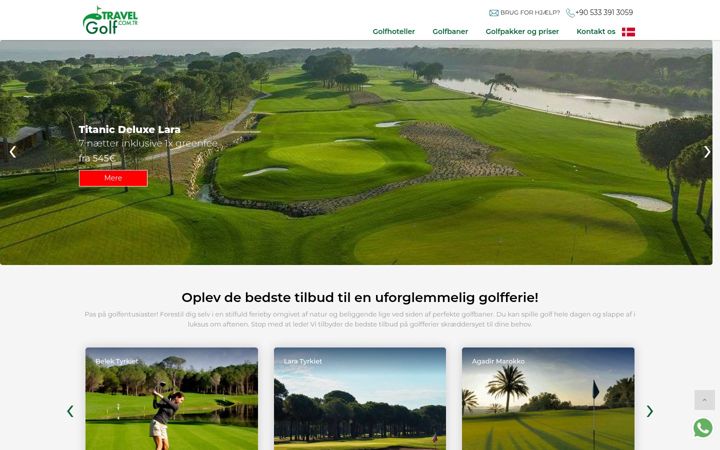 Screenshot of golftravel.com.tr