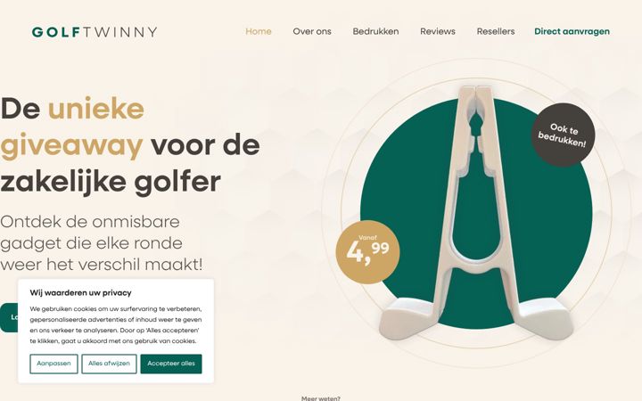Screenshot of golftwinny.com