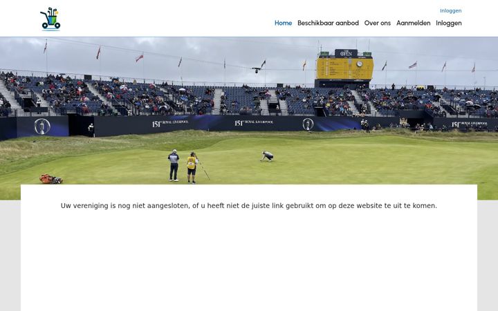 Screenshot of golfuitrustingaangeboden.nl
