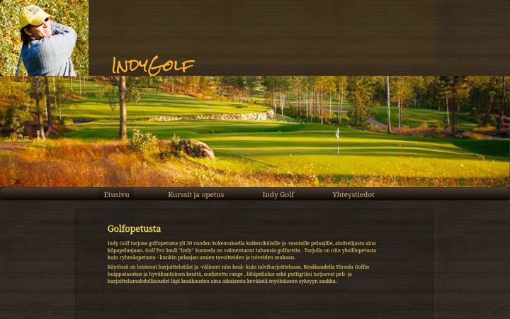 Screenshot of golfvalmennus.com