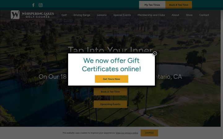 Screenshot of golfwl.com
