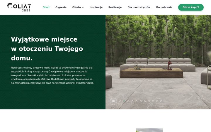 Screenshot of goliatgres.pl