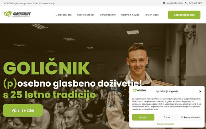 Screenshot of golicnik.si