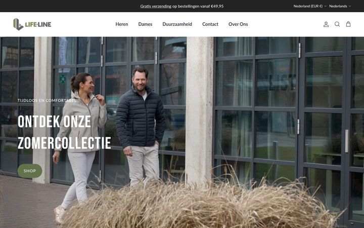 Screenshot of golifeline.nl