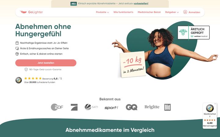 Screenshot of golighter.de