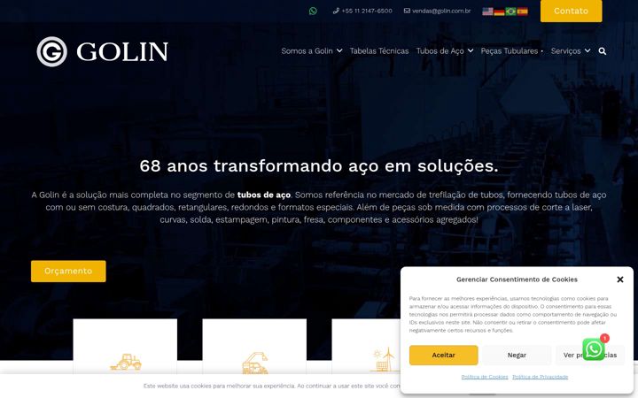 Screenshot of golin.com.br