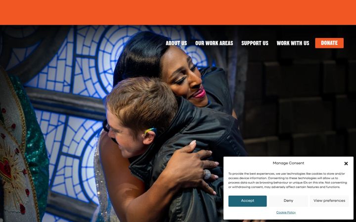 Screenshot of golivetheatre.org.uk