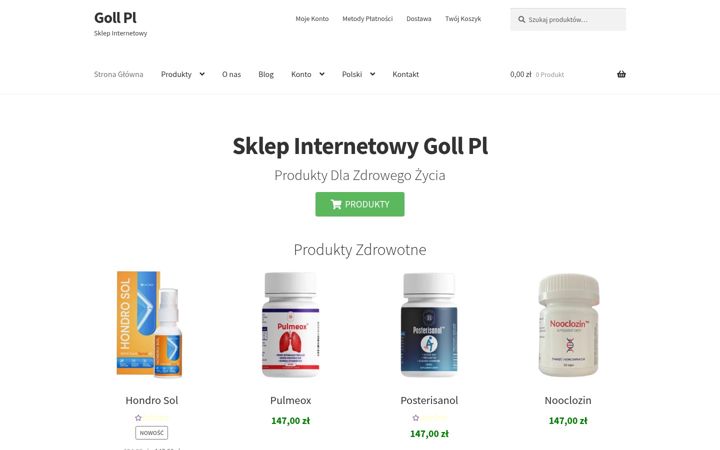 Screenshot of goll.pl