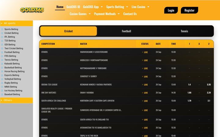 Screenshot of golldd365.com