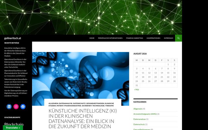 Screenshot of gollneritsch.at