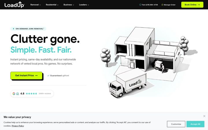 Snimka zaslona za goloadup.com