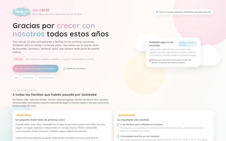 Screenshot of golobebe.com