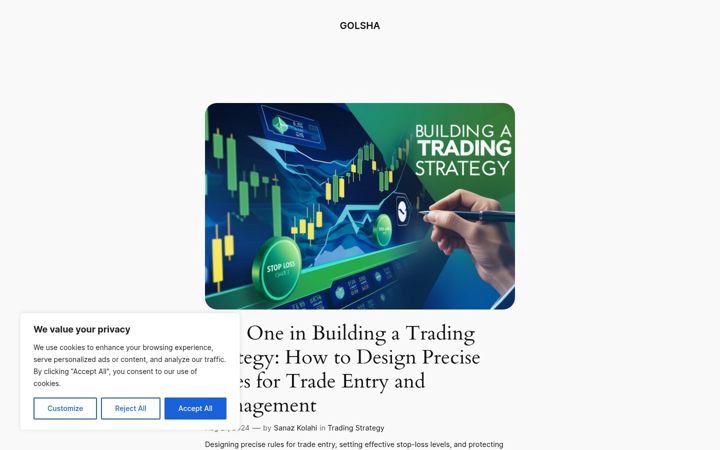 Screenshot of golsha.com