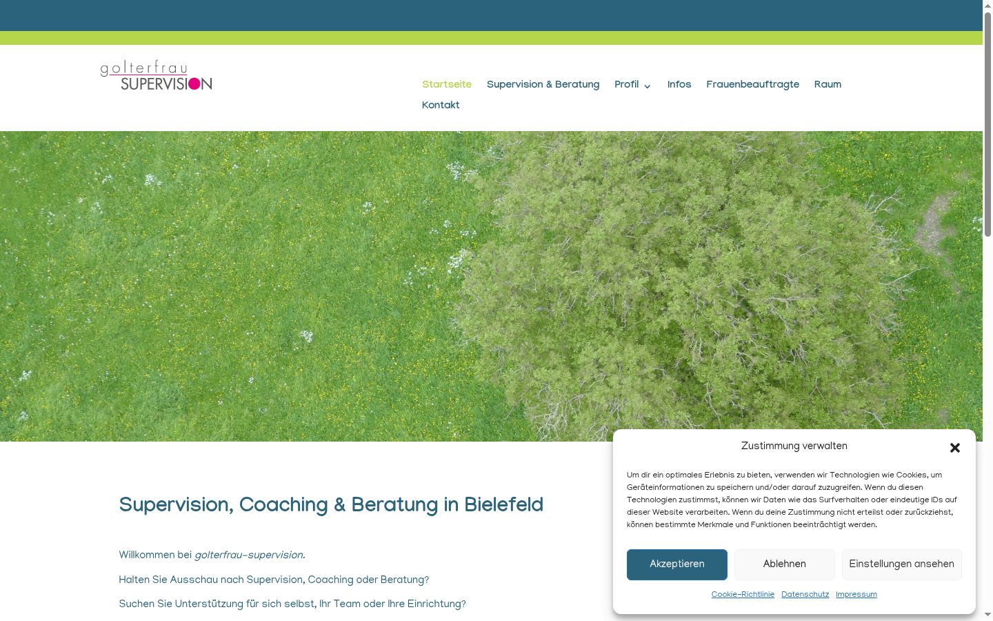 Screenshot tal-banner tal-kunsens muri qabel kwalunkwe interazzjoni