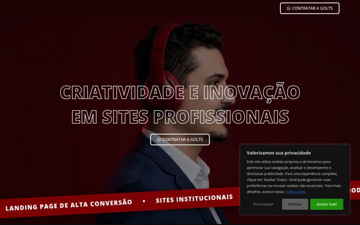 Screenshot of golts.com.br