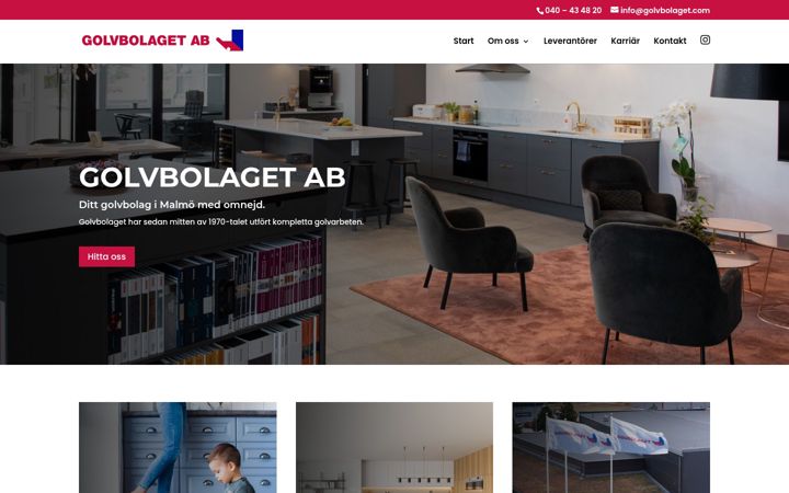 Screenshot di golvbolaget.com
