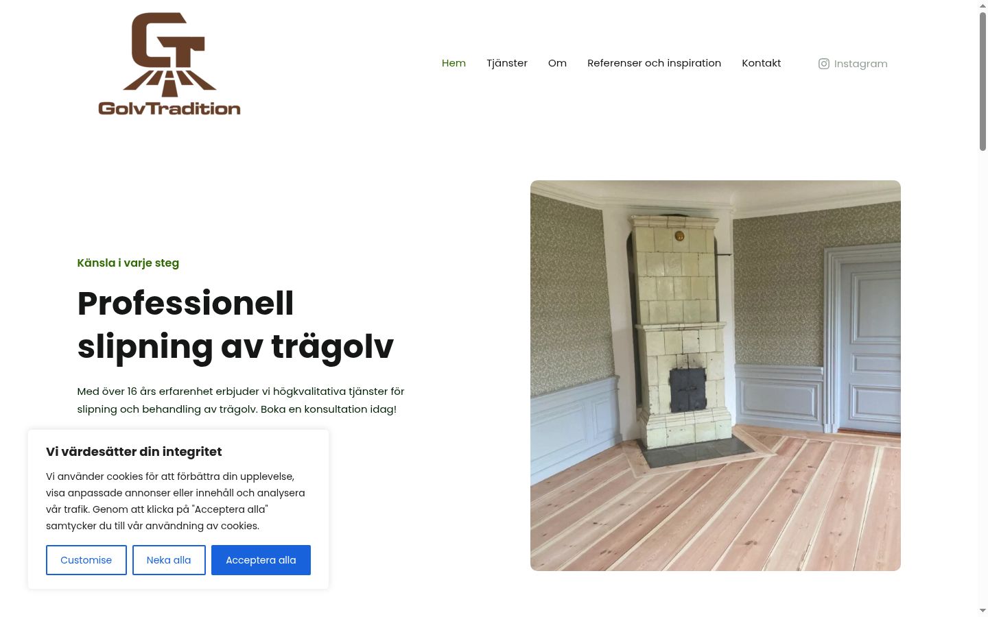 Screenshot tal-banner tal-kunsens muri qabel kwalunkwe interazzjoni