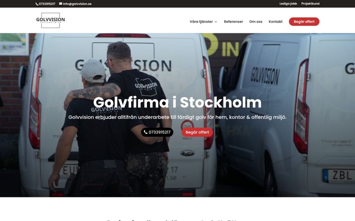 Screenshot of golvvision.se