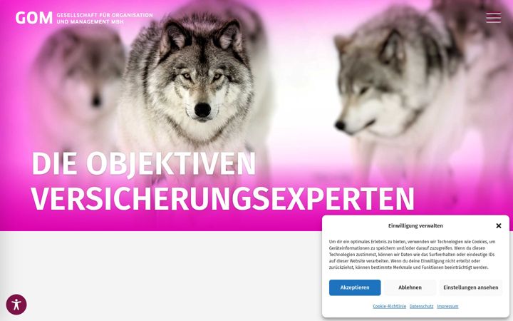 Screenshot of gom-mbh.de