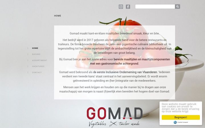 Screenshot of gomad.be