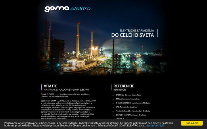 Screenshot of gomaelektro.sk