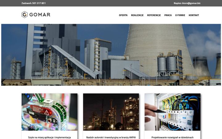 Screenshot of gomar.biz