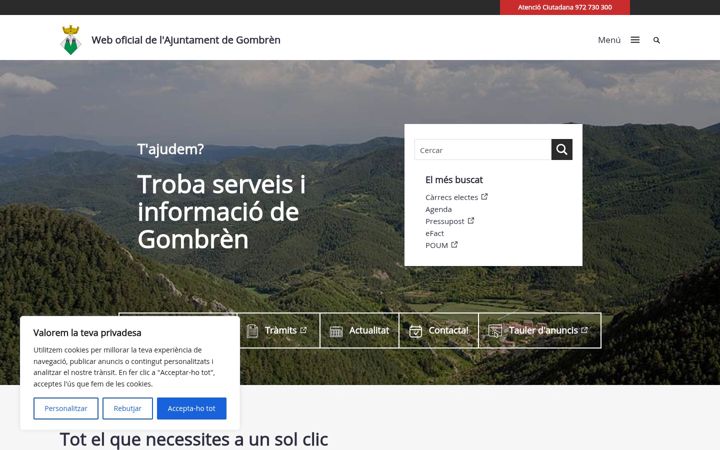 Screenshot of gombren.cat