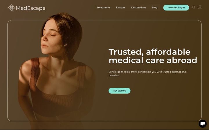 Screenshot of gomedescape.com