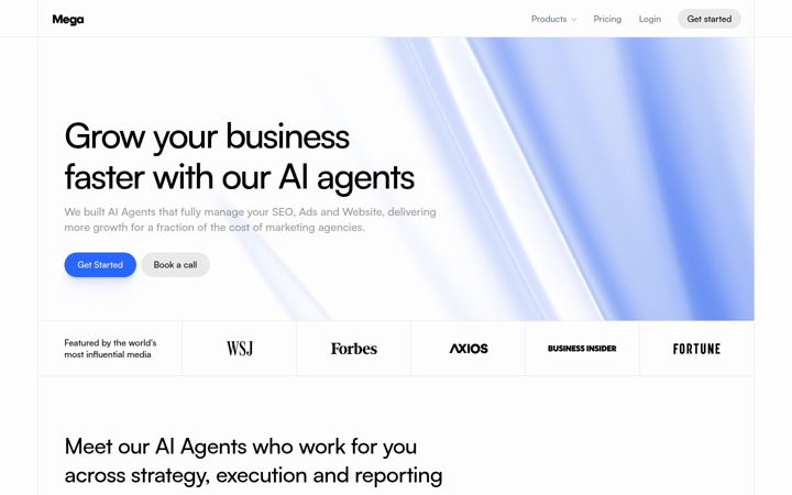 Screenshot of gomega.ai
