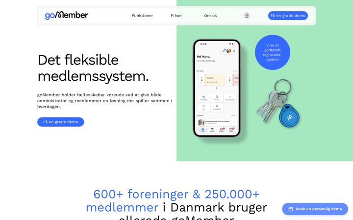 Screenshot of gomember.com