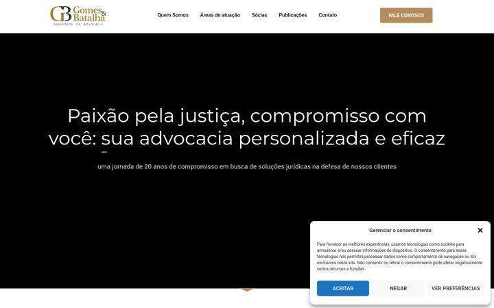 Screenshot of gomesbatalha.adv.br