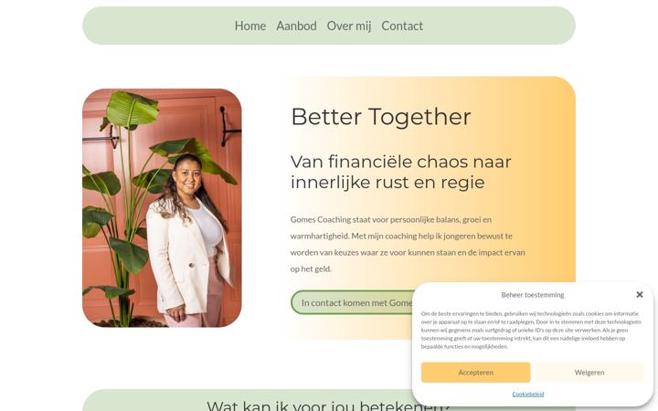 Screenshot of gomescoaching.nl