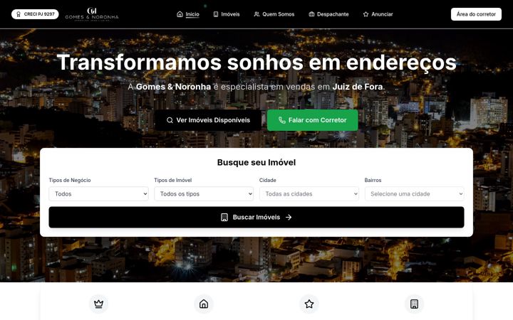 Screenshot of gomesenoronha.com.br