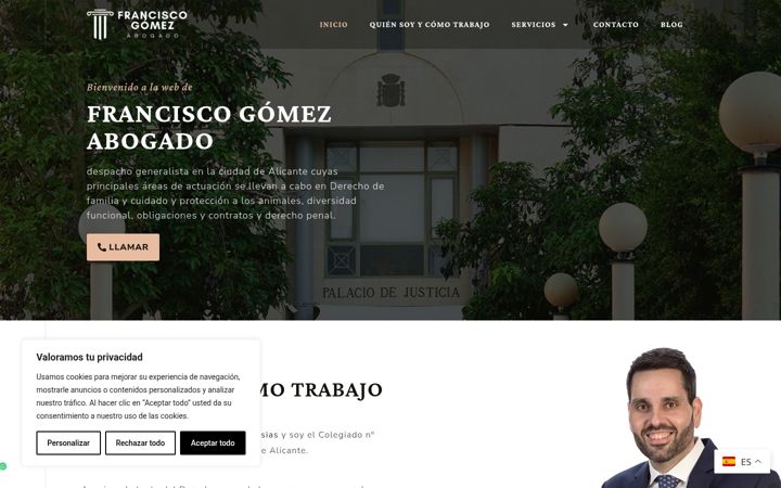 Screenshot of gomezabogado.es