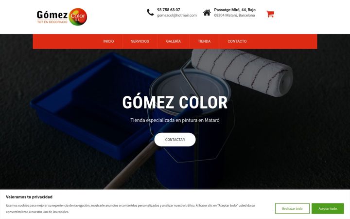 Screenshot of gomezcolor.es