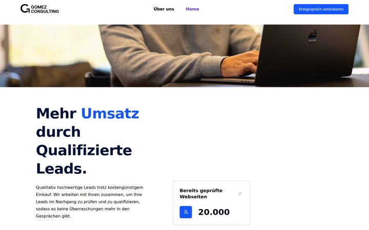 Screenshot of gomezconsulting.de