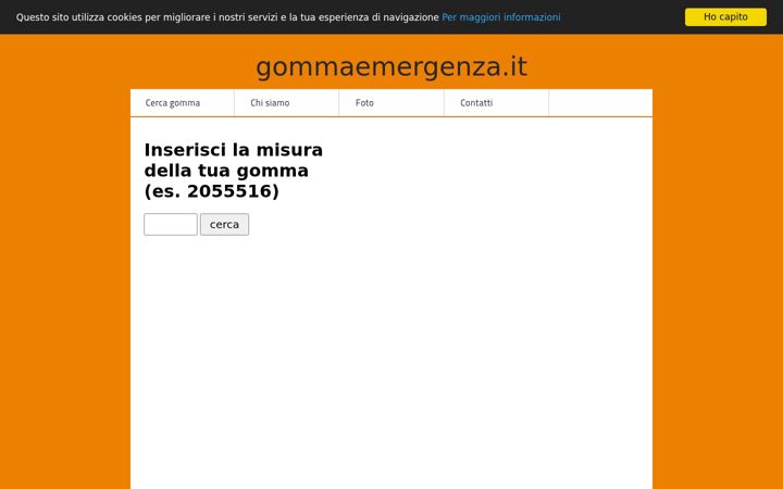 Screenshot of gommaemergenza.altervista.org