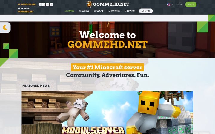 Screenshot of gommehd.net