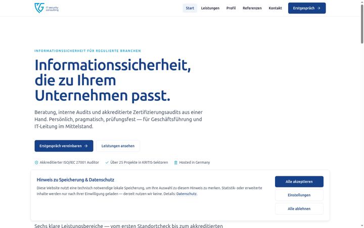 Screenshot of gommlich.consulting